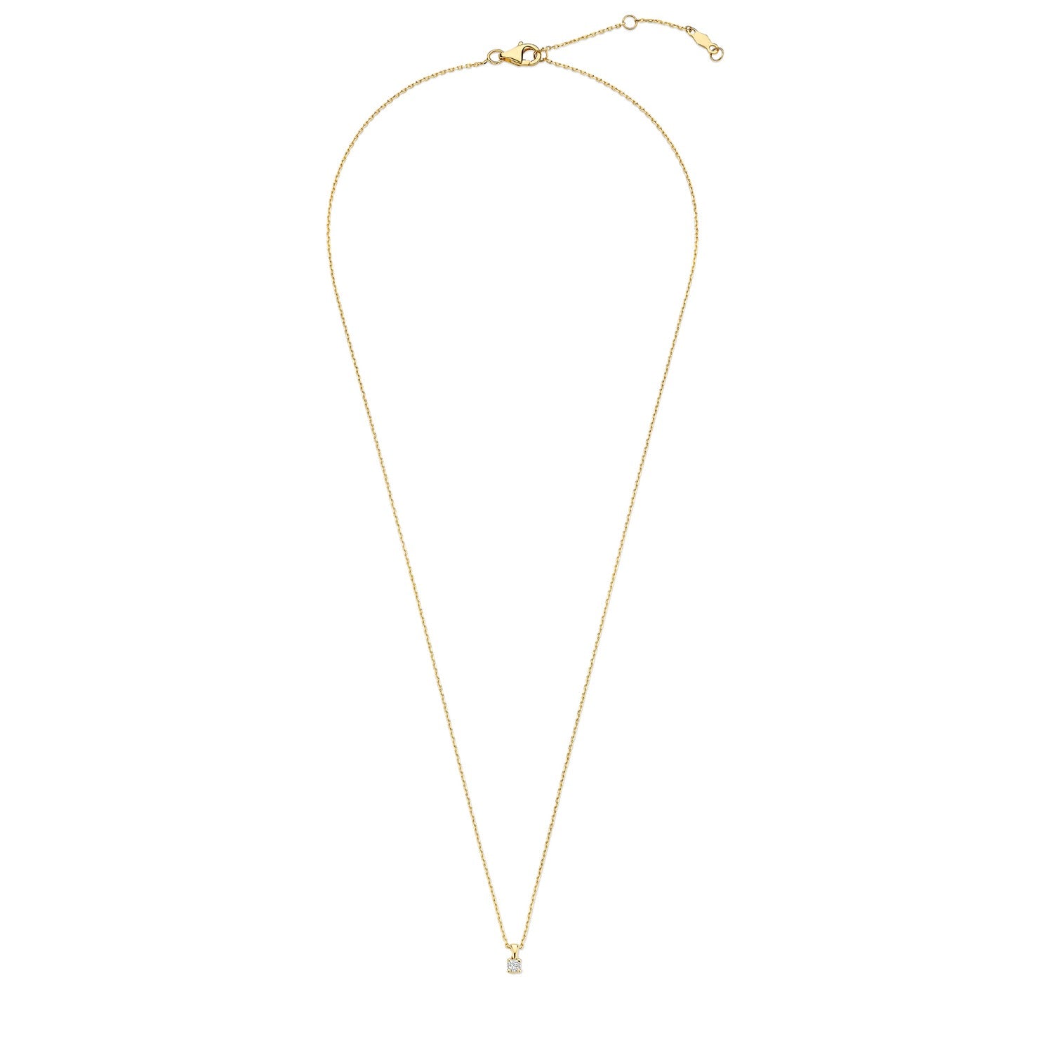 Isabel Bernard De la Paix Céline 14 Carat Golden Necklace | diamond 0.05 ct | IBD350001