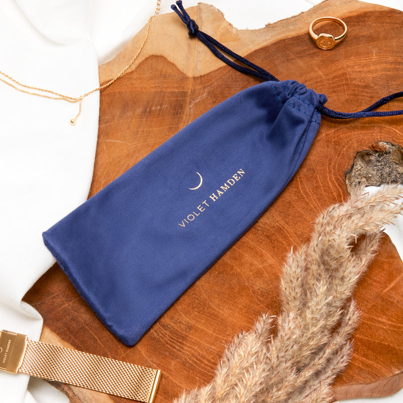 Violet Hamden Dawn Roségoud Kleurige Stalen Horlogebandje (16 mm) VH42004-zoom-