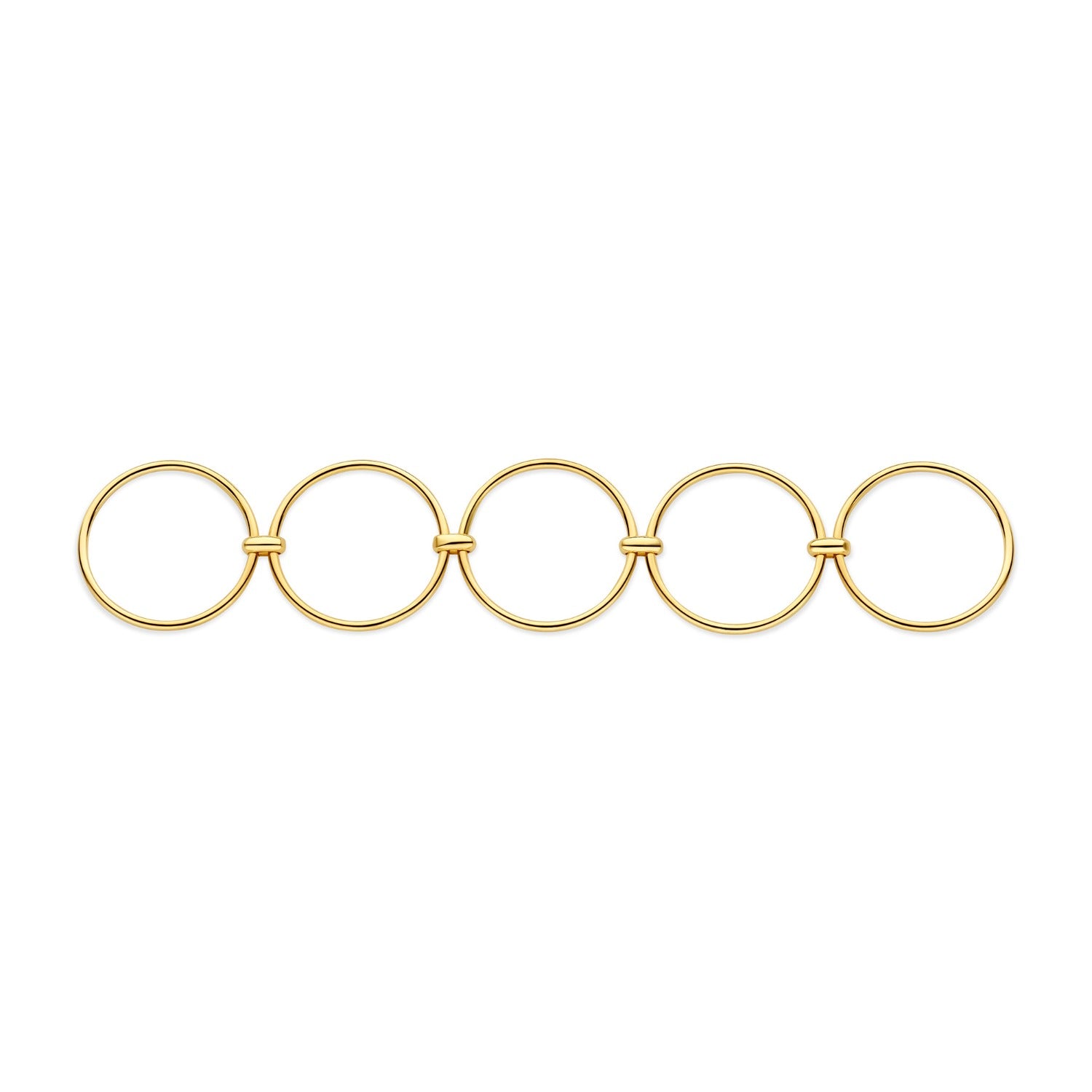 Isabel Bernard Cour d'Honneur Adora 14 karat golden 5-piece multiring IB330103-54