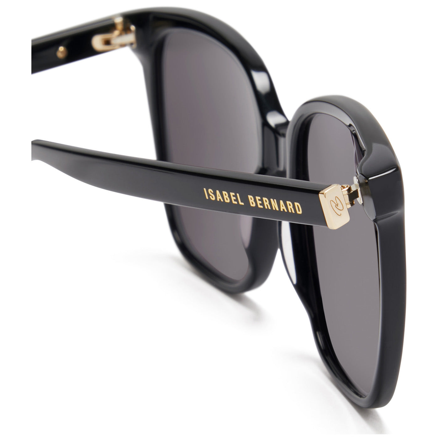 Isabel Bernard La Villette Raison Black Vierkante Sunglasses IB400007-01-01