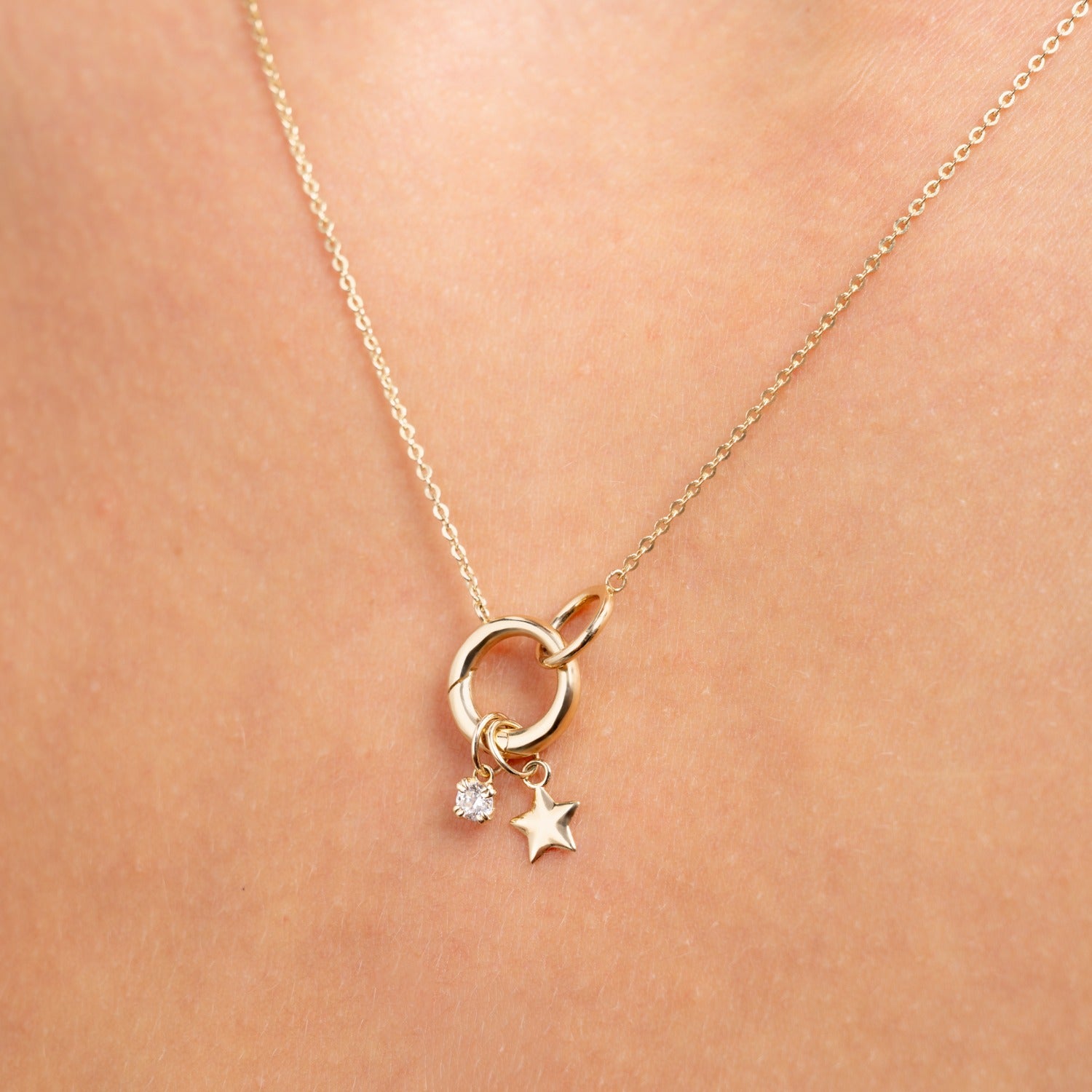 Isabel Bernard Le Marais Enlace 14 karat gold necklace IB340177