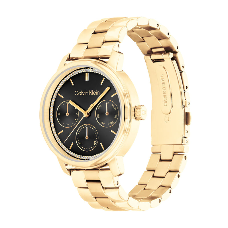 Calvin Klein Shimmer Zwart Dames Horloge 2002-CK25200177-zoom-