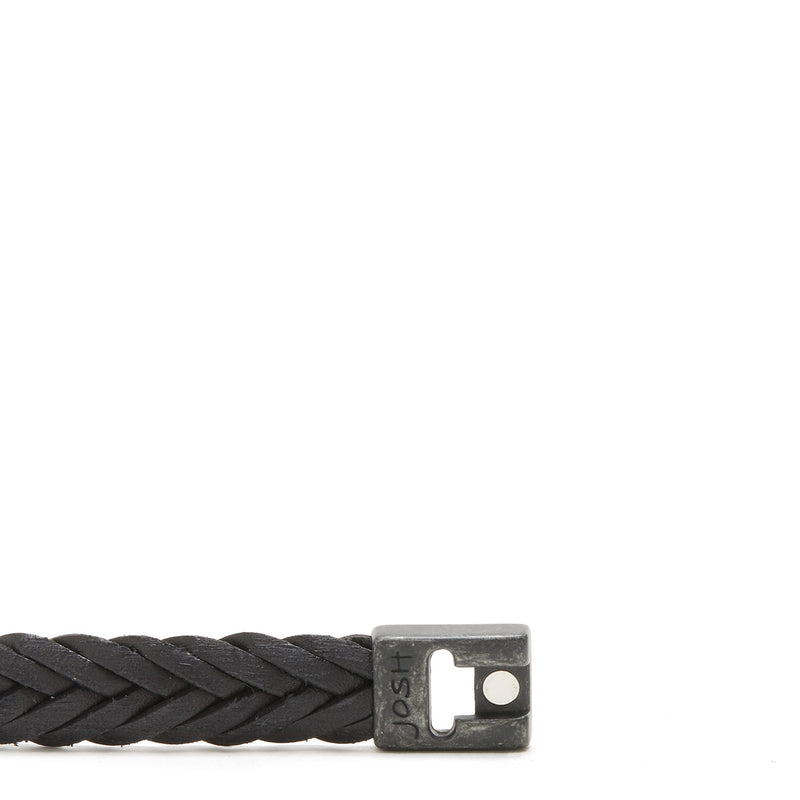 Josh Vintage Black Bracelet 24832-BRA-VB/BLACK/L-zoom-