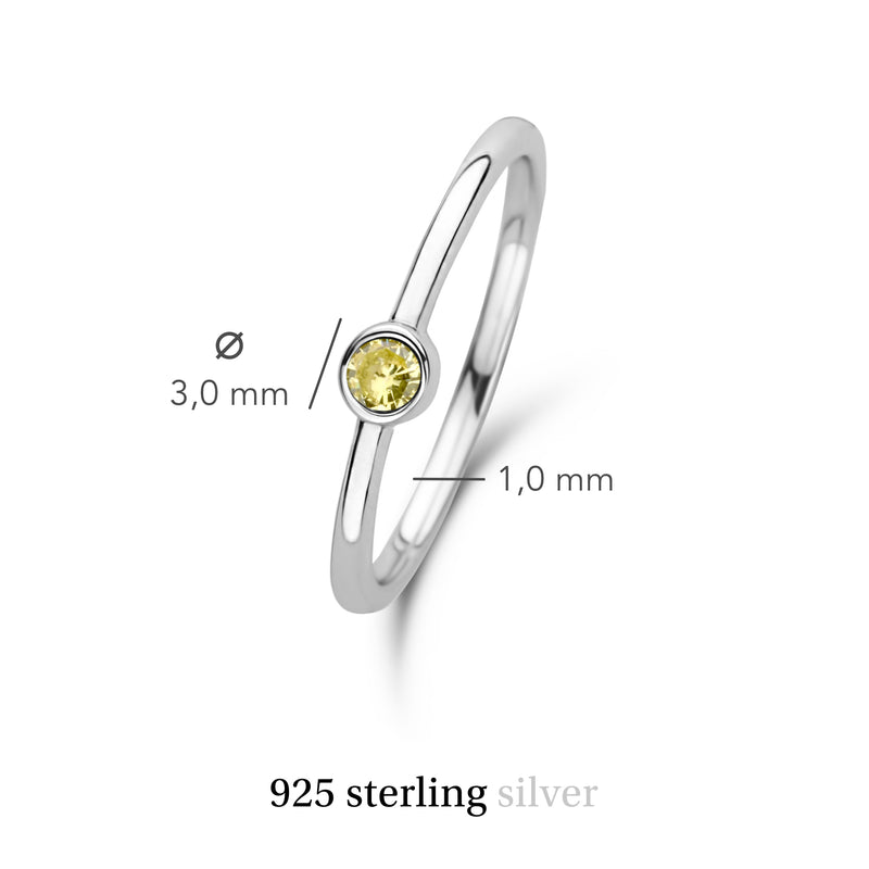 Violet Hamden Venus 925 Sterling Zilveren Ring met Geboortesteen VH330007NOV-60-zoom-