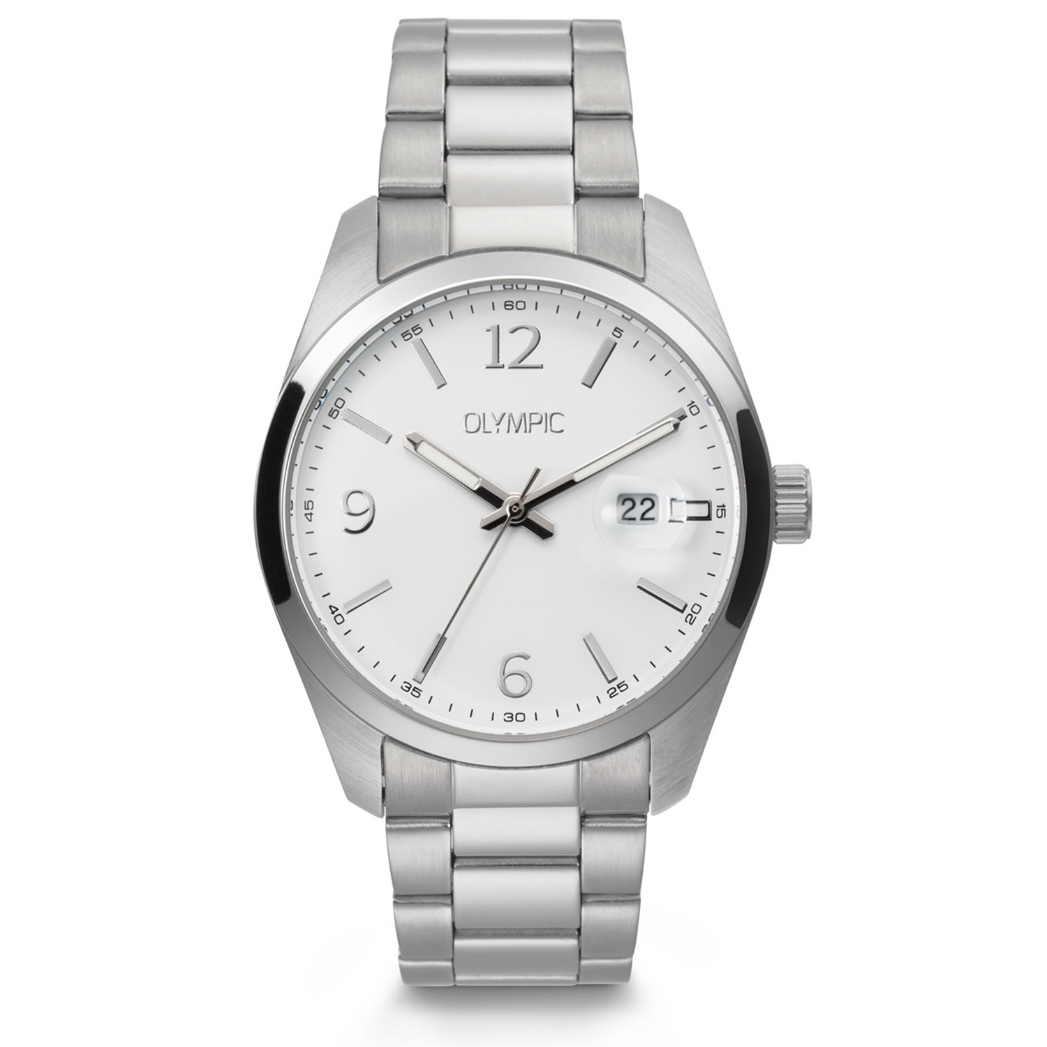 Olympic Louis Silver and White Men's Watch OL75HSS002