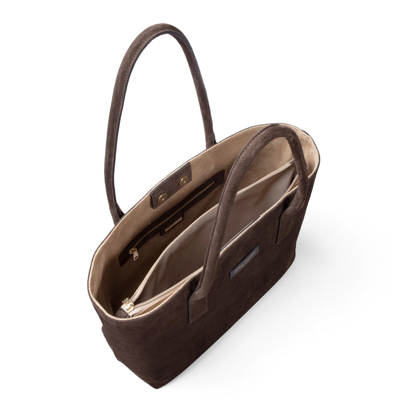 Isabel Bernard Honoré Elin Donkerbruine suède schoudertas IB25111-131-zoom-