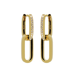 Karma Hoops Gold Hoop Earrings H233GP