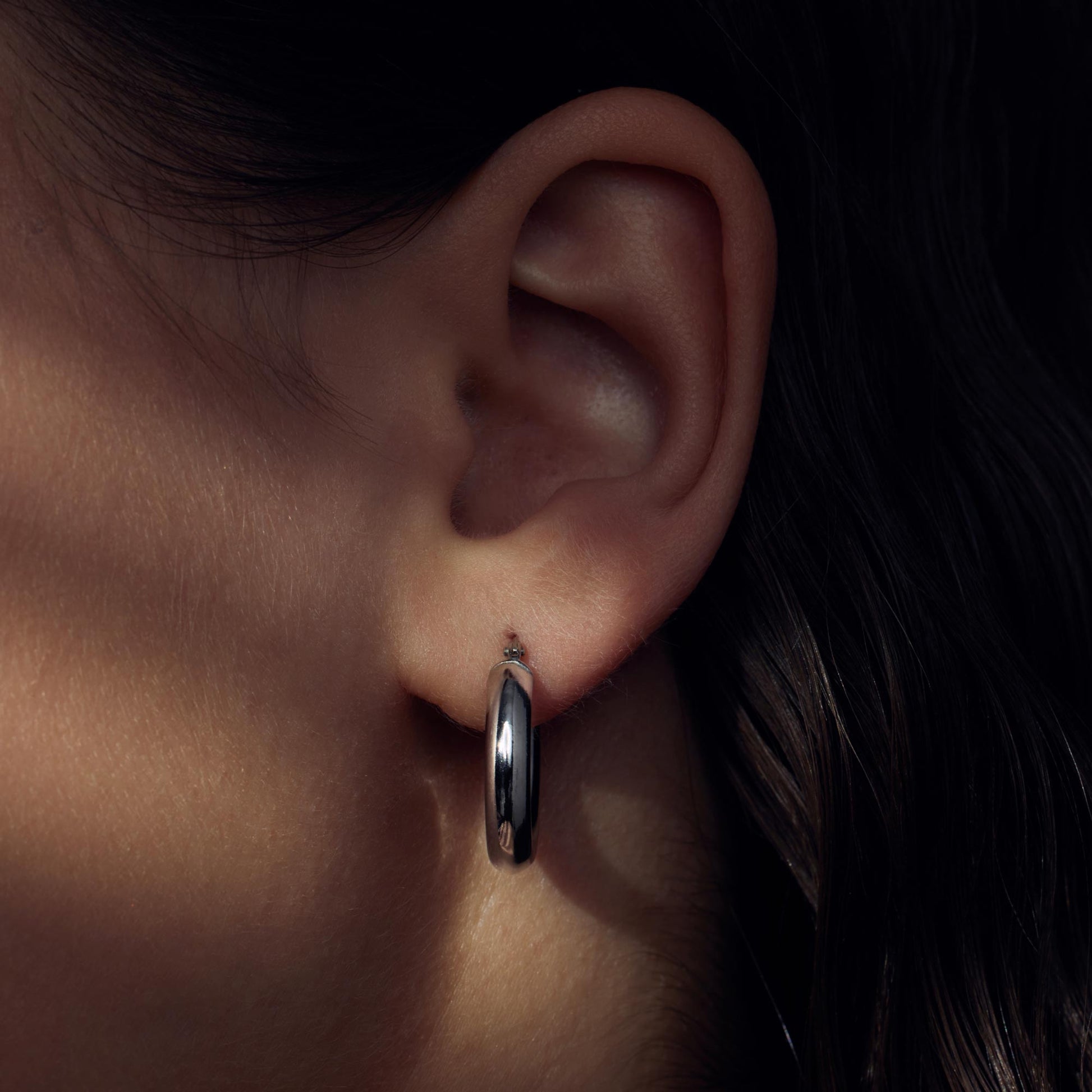 Parte di Me Bibbiena Poppi Casentino 925 sterling Silver Hoop Earrings PDM36052