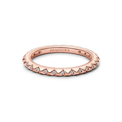 Pandora Me Pyramids Ring 182800C01-56with14 Carat RoseGold Plating