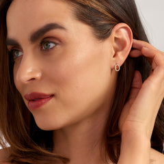 Parte Di Me Bibbiena Poppi Clara 925 Sterling Silver Gold Plated Ear Studs PDM36196