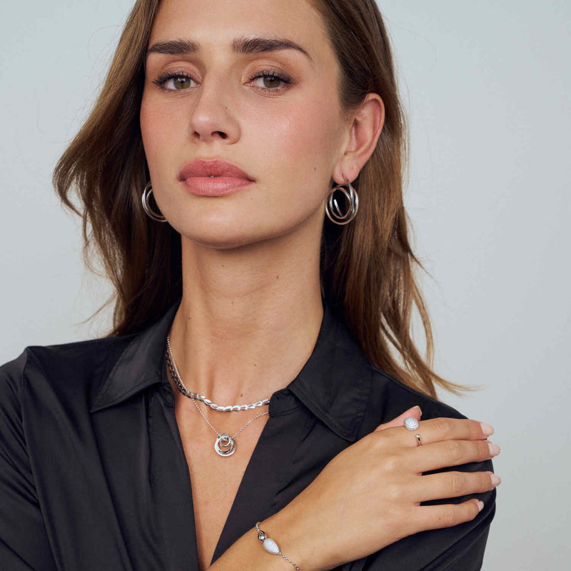 Sif Jakobs 925 Sterling Zilveren Heartbeat Necklace SJ-N2752-zoom-