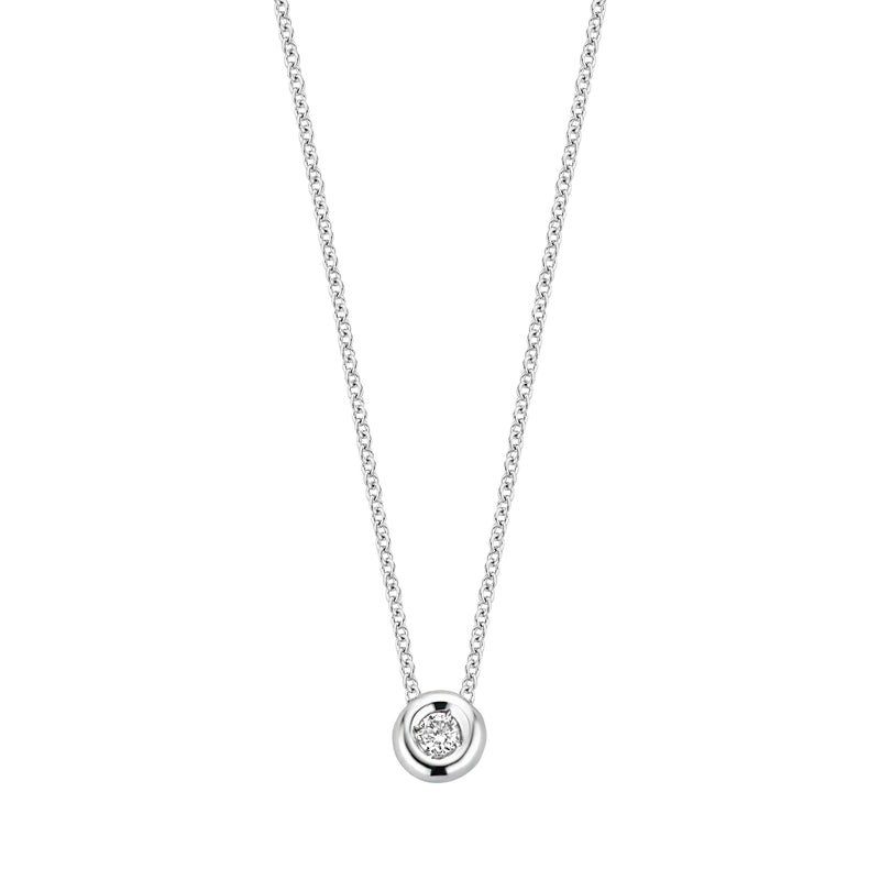Blush Diamonds 14k Witgouden Ketting Met Diamant 3113WDI-zoom-