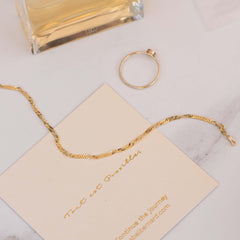 Isabel Bernard Rivoli Lilou 14 Carat Golden Bracelet IB320077