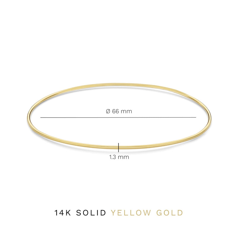 Isabel Bernard Cour d'Honneur Adora 14 Karaat Gouden Bangle IB320109-zoom-