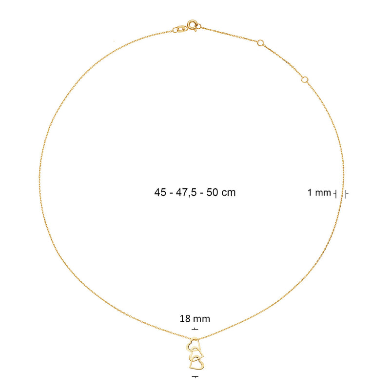 Jackie Gold Moving Love 14 Karat Gold Necklace JKN25.550-zoom-