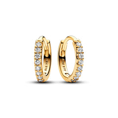 Pandora Timeless Gold-coloured Earrings 263015C01with14 Carat Gold Plating