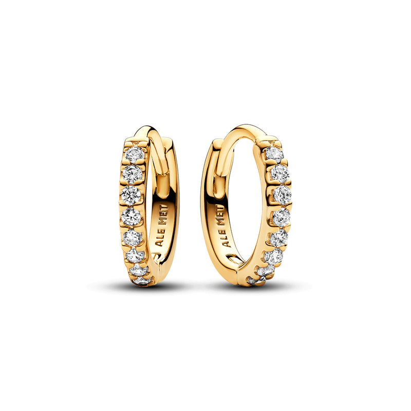 Pandora Timeless Gold-coloured Earrings 263015C01with14 Carat Gold Plating-zoom-