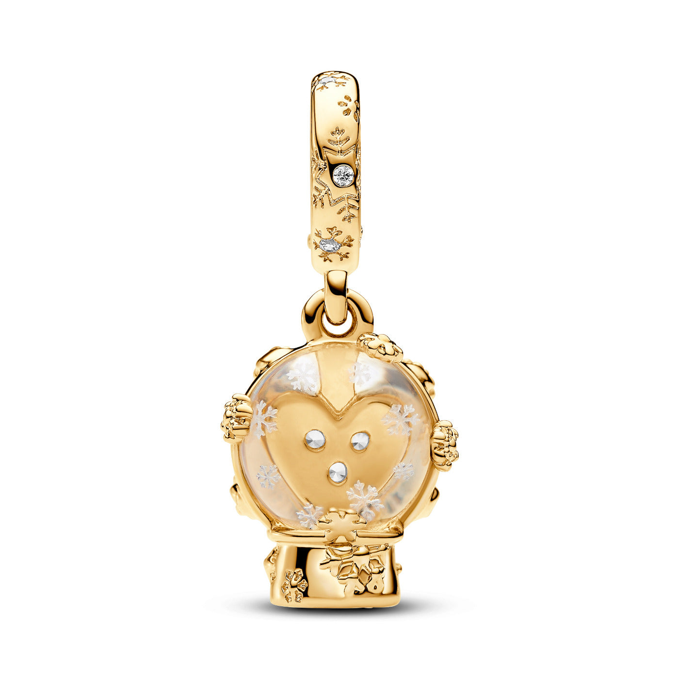Pandora Moments Gold-coloured Charm 762825C01with14 Carat Gold Plating