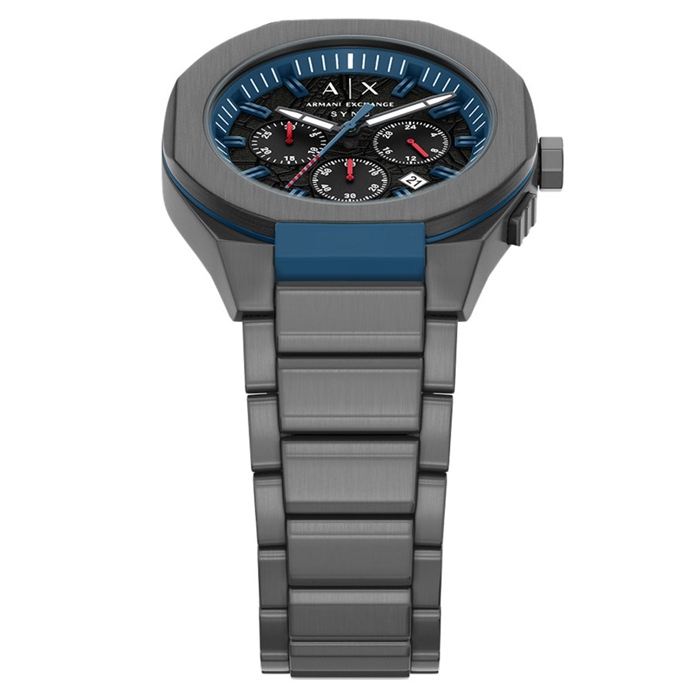 Armani Exchange Sync Round Black Dial Watch AX4295