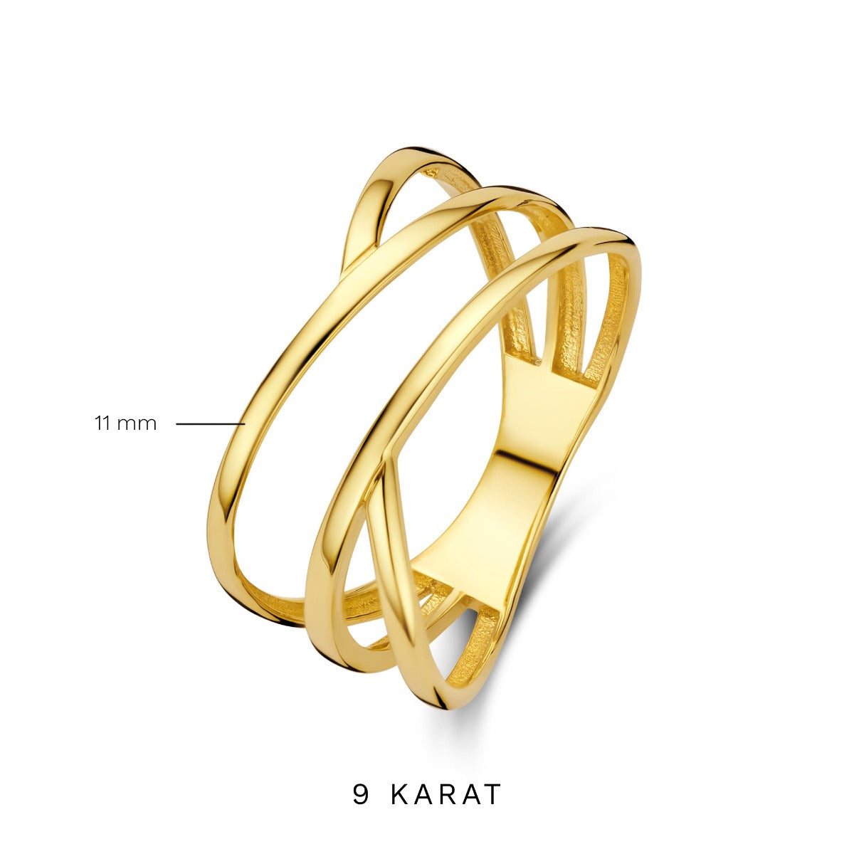 Beloro Jewels Della Spiga Pia 9 karat gold ring BO330028-48