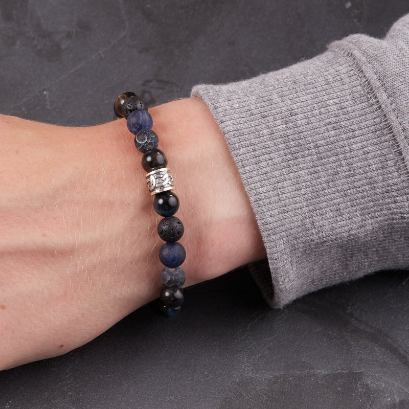 Karma 925 Sterling Silver Polar Bead Bracelet 86864 (Length: 20.00 cm)-zoom-