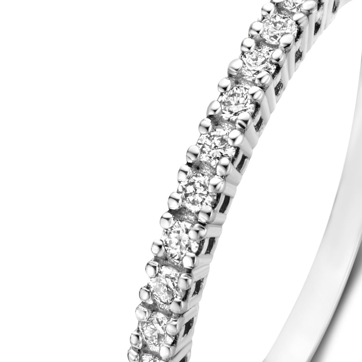 Isabel Bernard De la Paix Madeline 14 Carat Whitegold Ring | diamond 0.14 ct | IBD330021-50