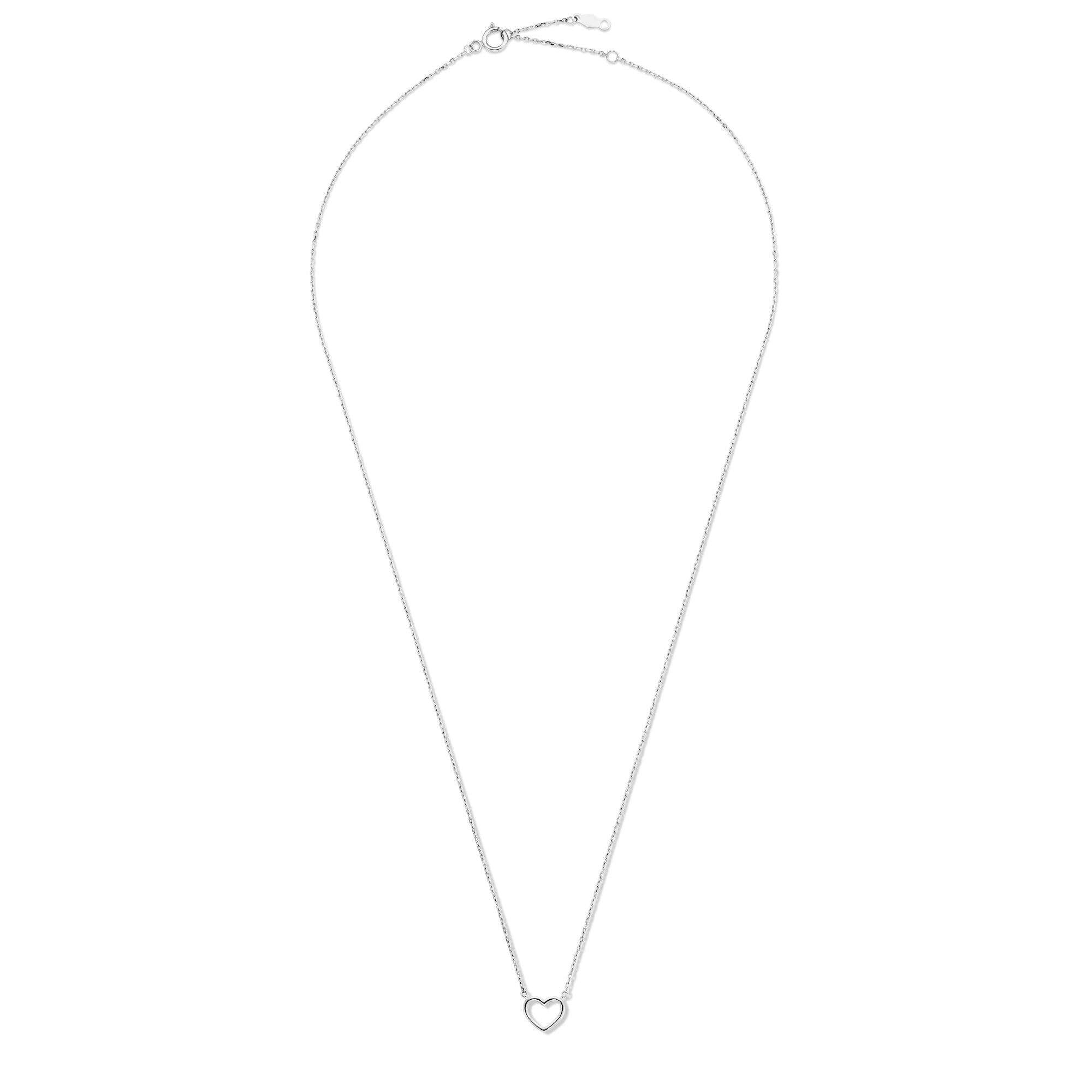 Isabel Bernard Saint Germain Amore 14 Carat White Golden Necklace IB340076