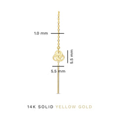 Isabel Bernard Rivoli Méline 14 Carat Golden Drop earrings IB360220