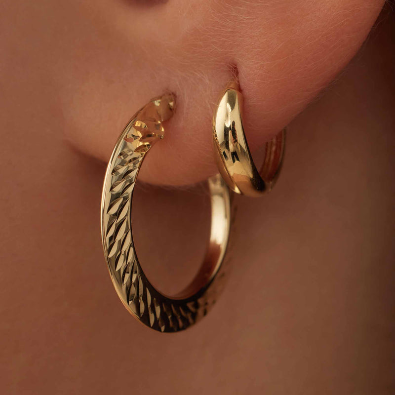 Isabel Bernard Rivoli Morgane 14 karaat gouden oorringen IB360247-zoom-