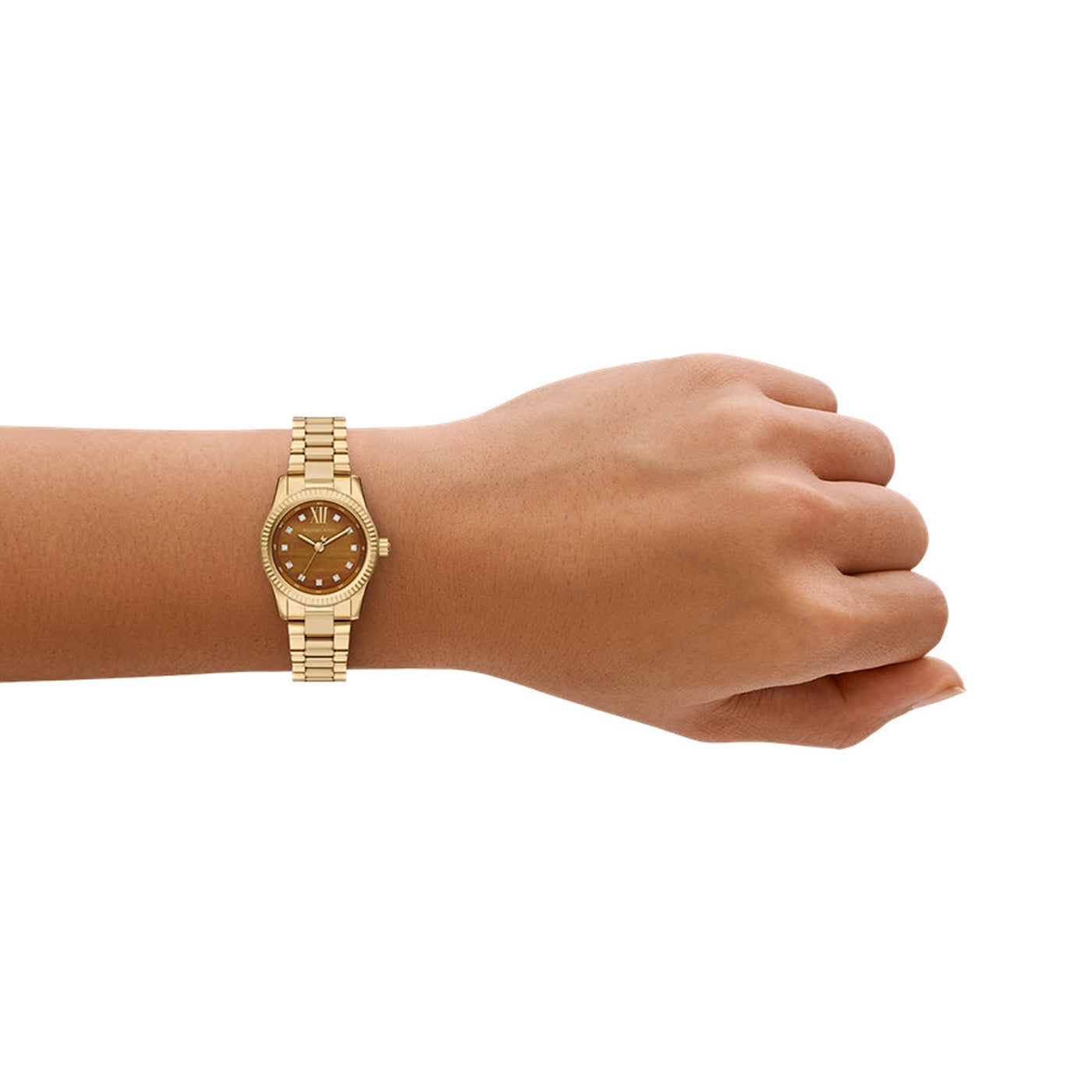 Michael Kors Lexington Round Brown Dial Watch MK7578