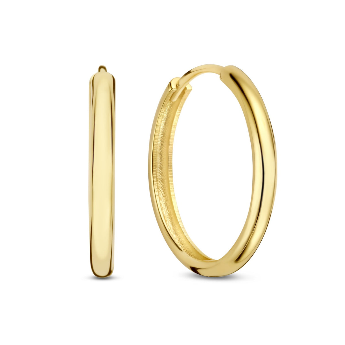 Isabel Bernard Rivoli Morgane 14 carat Gold Hoop Earrings IB360266