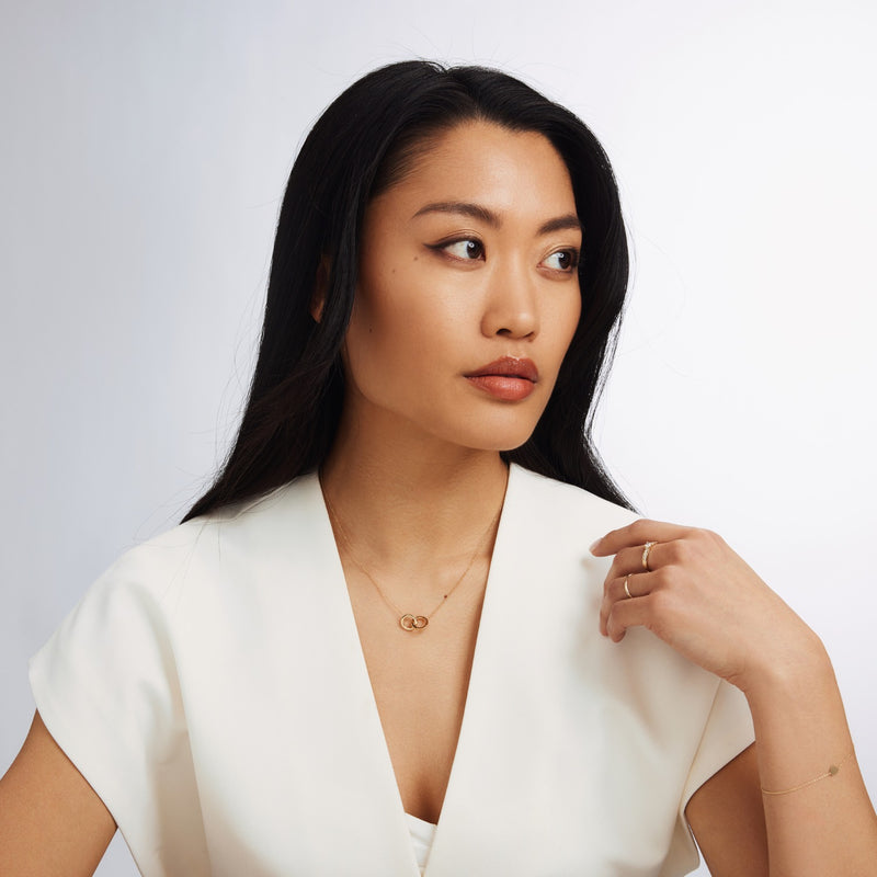 Isabel Bernard 14 Karaat Gouden Le Marais Zoé Ketting IB340131 (Lengte: 40.00-44.00 cm)-zoom-