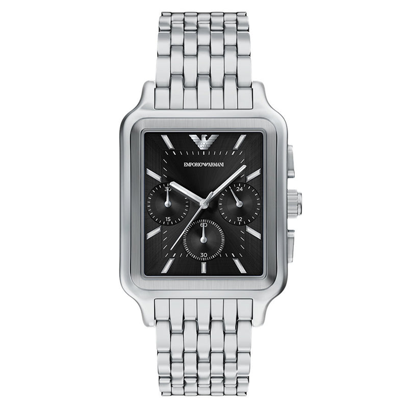 Emporio Armani Rectangular Black Dial Watch AR11751-zoom-