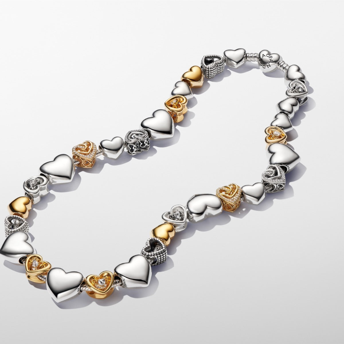 Pandora Moments 14 Karat Gold Plated Heart Charm 763439C00