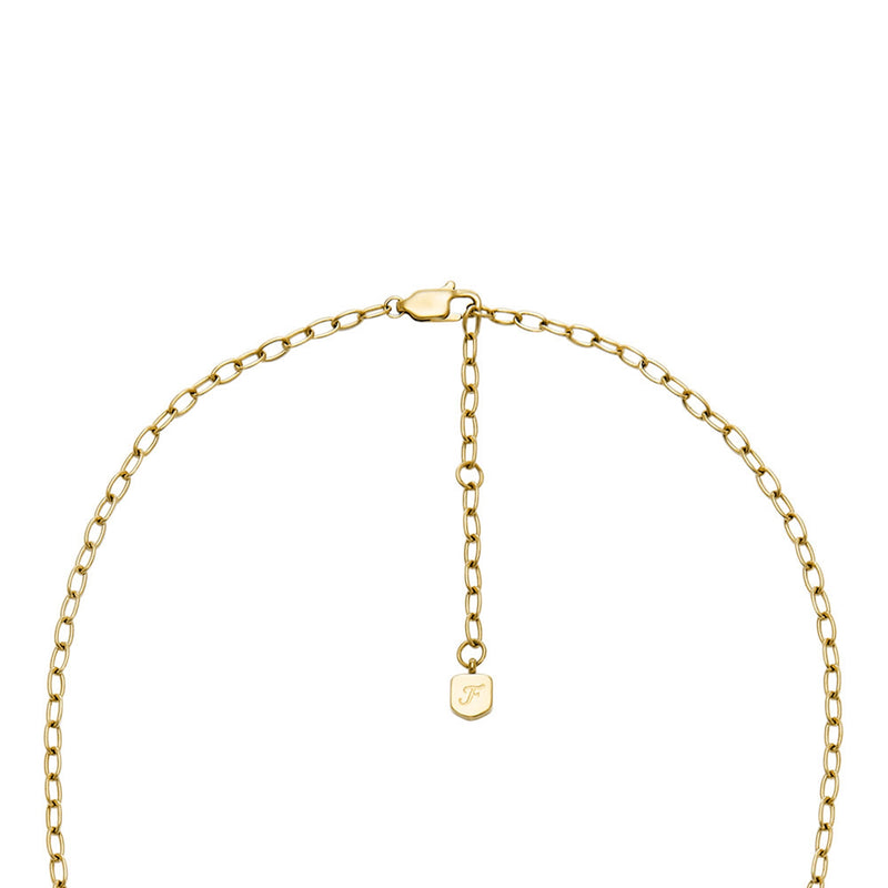 Fossil Sadie Gold Coloured Necklace JF04829710-zoom-