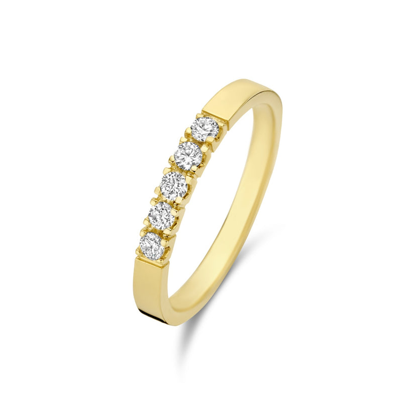 Isabel Bernard De la Paix Madeline 14 karaat gouden ring | diamant 0.20 ct | IBD330018-48-zoom-