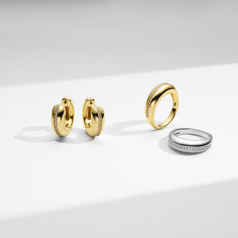 Sif Jakobs Vergulde Palermo Piccolo Oorbellen SJ-E2588-CZ-YG-zoom-