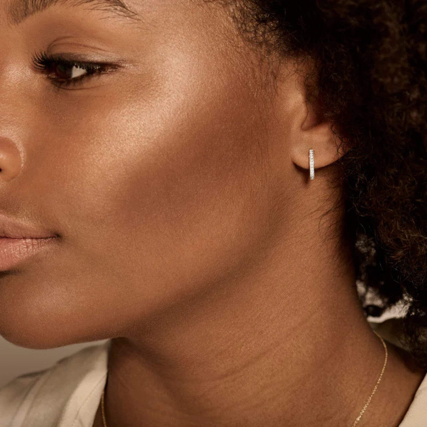 Blush Diamonds 14 karat gold Hoop Earrings 7612BDI