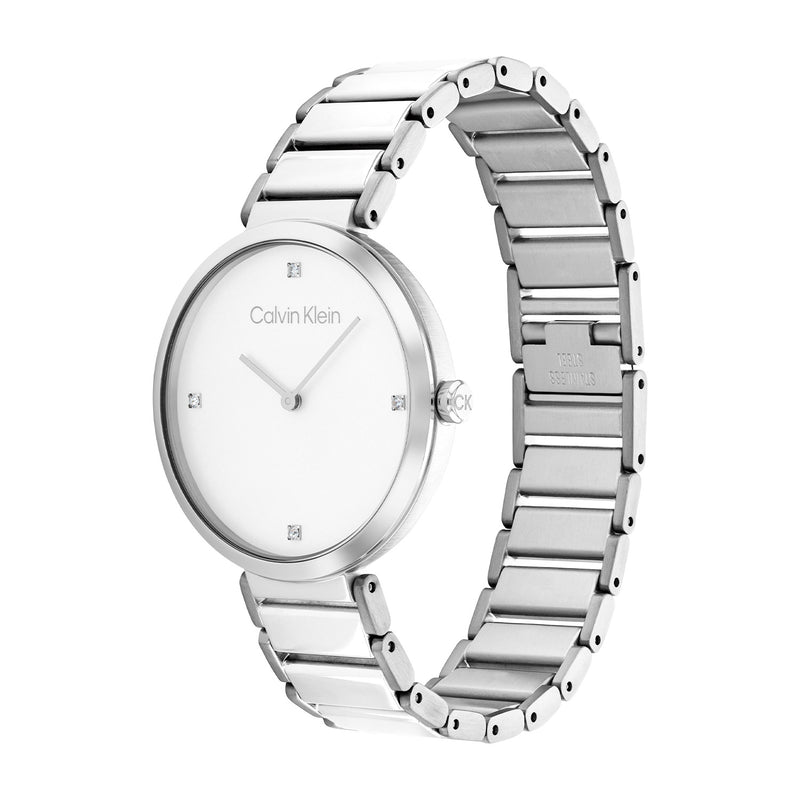 Calvin Klein Minimalistic T-bar Grijs Dames Horloge 2002-CK25200137-zoom-
