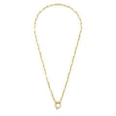 Isabel Bernard Cadeau d'Isabel 14 karat gold link necklace and link bracelet gift set IB90184