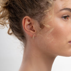 Isabel Bernard Le Marais Règine 14 Carat Golden Hoop Earrings IB360219