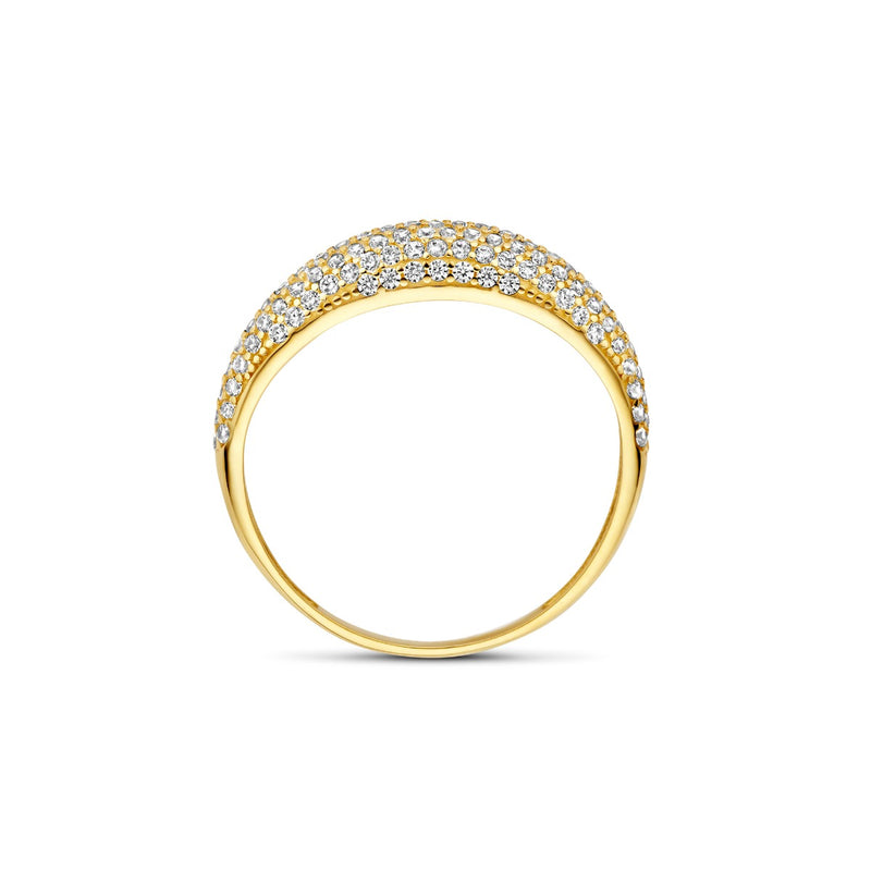 Beloro Jewels Monte Napoleone Stella 9 karat gold ring with zirconia BO330032-52-zoom-