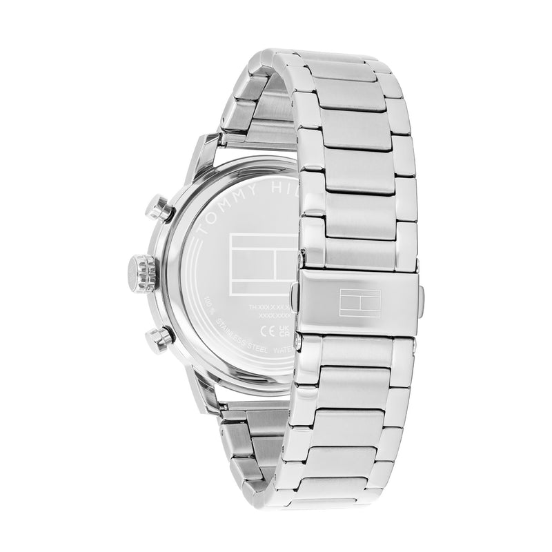 Tommy Hilfiger Rocky Zilver en Zwart Herenhorloge TH1792181-zoom-