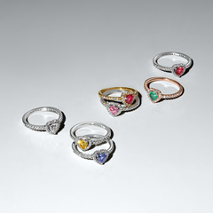 Pandora Timeless 925 Sterling Silver Sparkling Elevated Heart Ring 198421C05-52