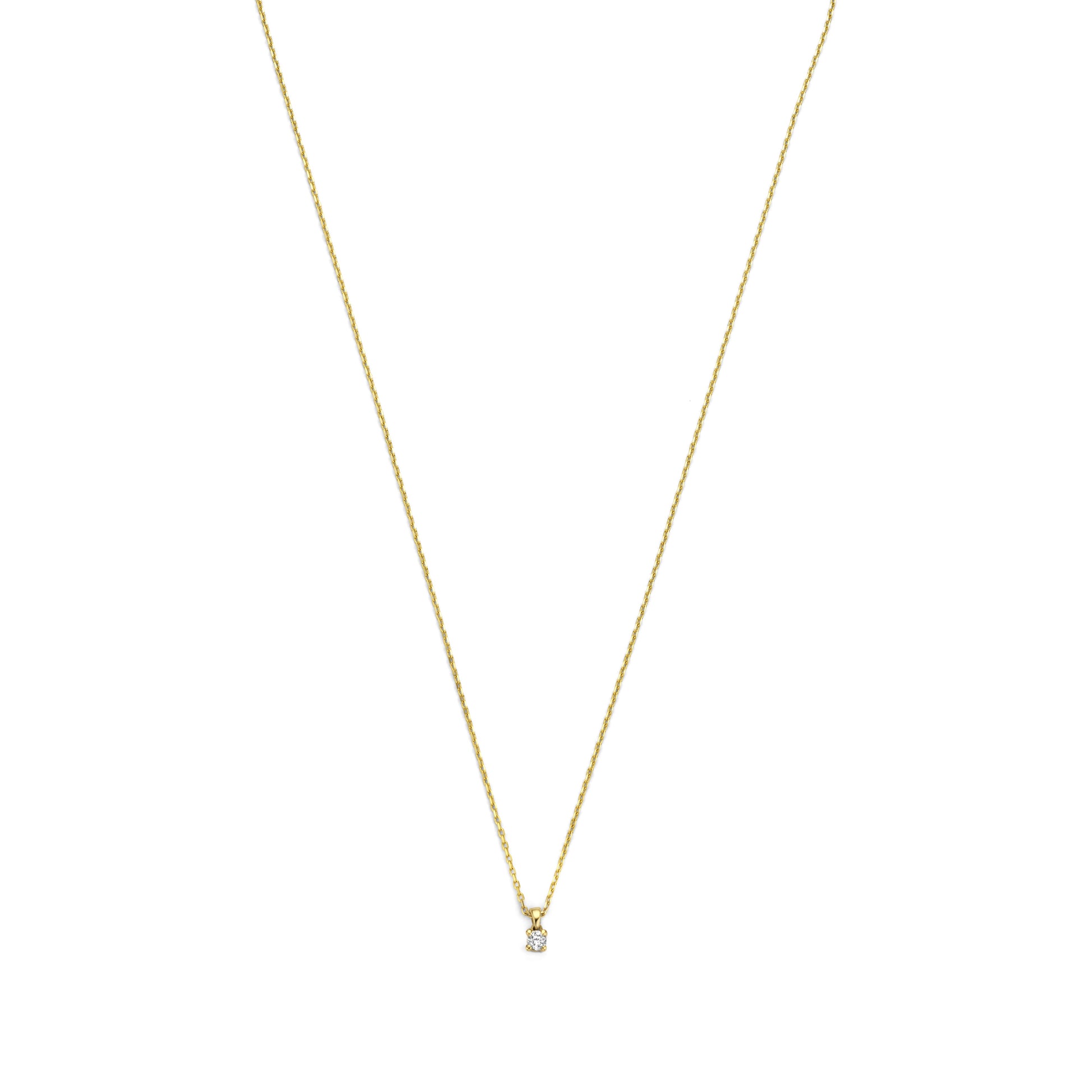 Isabel Bernard De la Paix Céline 14 Carat Golden Necklace | diamond 0.05 ct | IBD350001