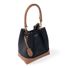 Isabel Bernard Femme Forte Minette Black Calfskin Handbag IB21114-001