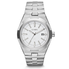 Olympic Legacy Silver and White Men's Watch OL75HSS004