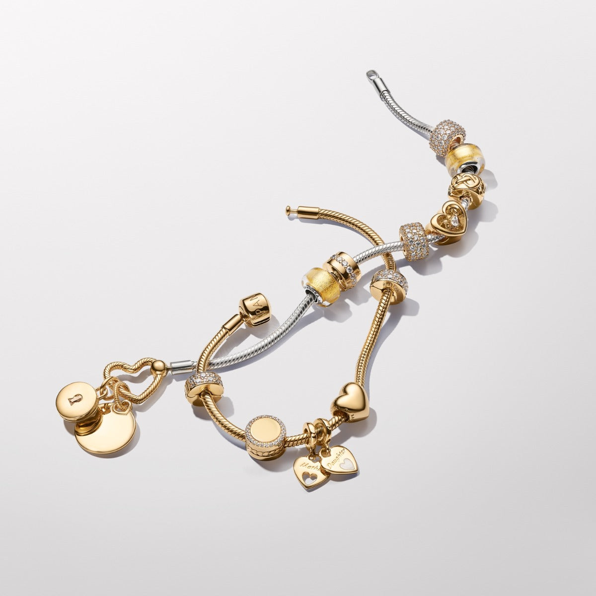 Pandora Moments 14 Karat Gold Plated Heart Charm 763439C00