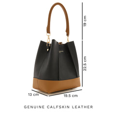 Isabel Bernard Femme Forte Minette Black Calfskin Handbag IB21114-001