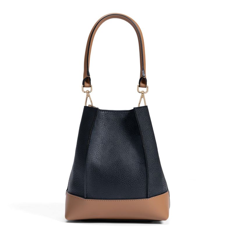 Isabel Bernard Femme Forte Minette Zwart Kalfsleren Handtas IB21114-001-zoom-